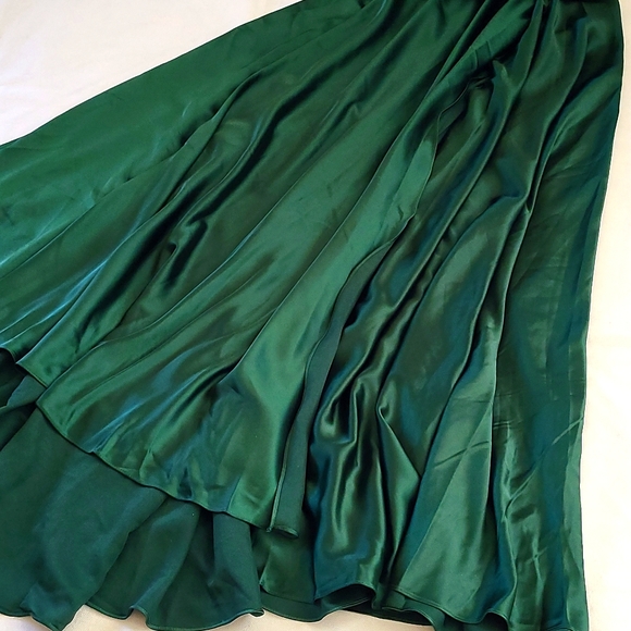 Leena For Mac Duggal Strappy Back Satin Gown. $338 - Picture 10 of 15